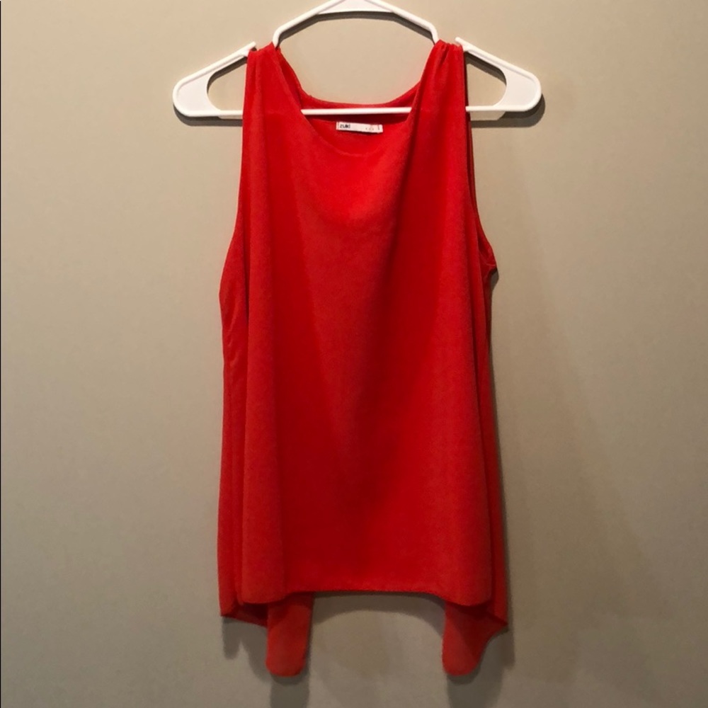 Orange Tank Blouse